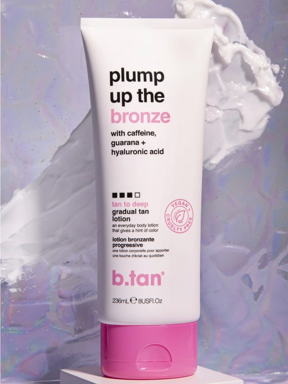 NWT B.Tan Plump up the Bronze Self-Tan Lotion